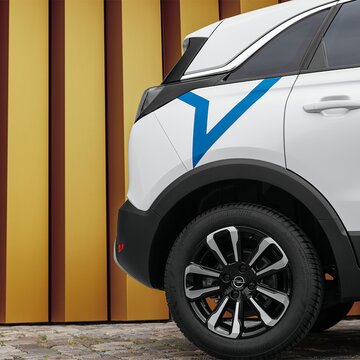 Ausschnitt eines Carsharing-Fahrzeugs von SHARE NOW